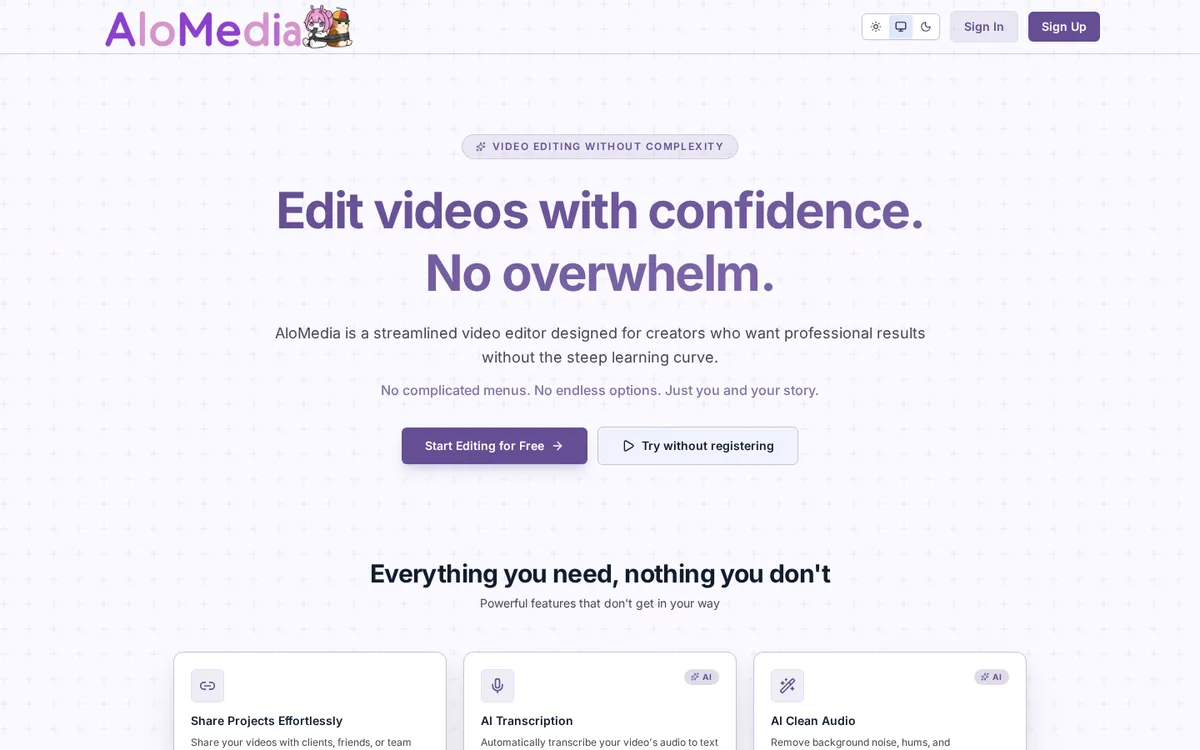 AloMedia screenshot