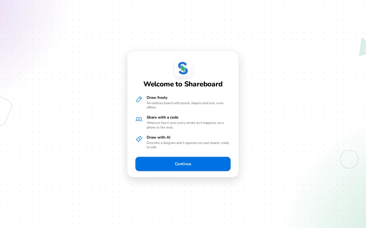Shareboard screenshot
